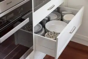 open drawers