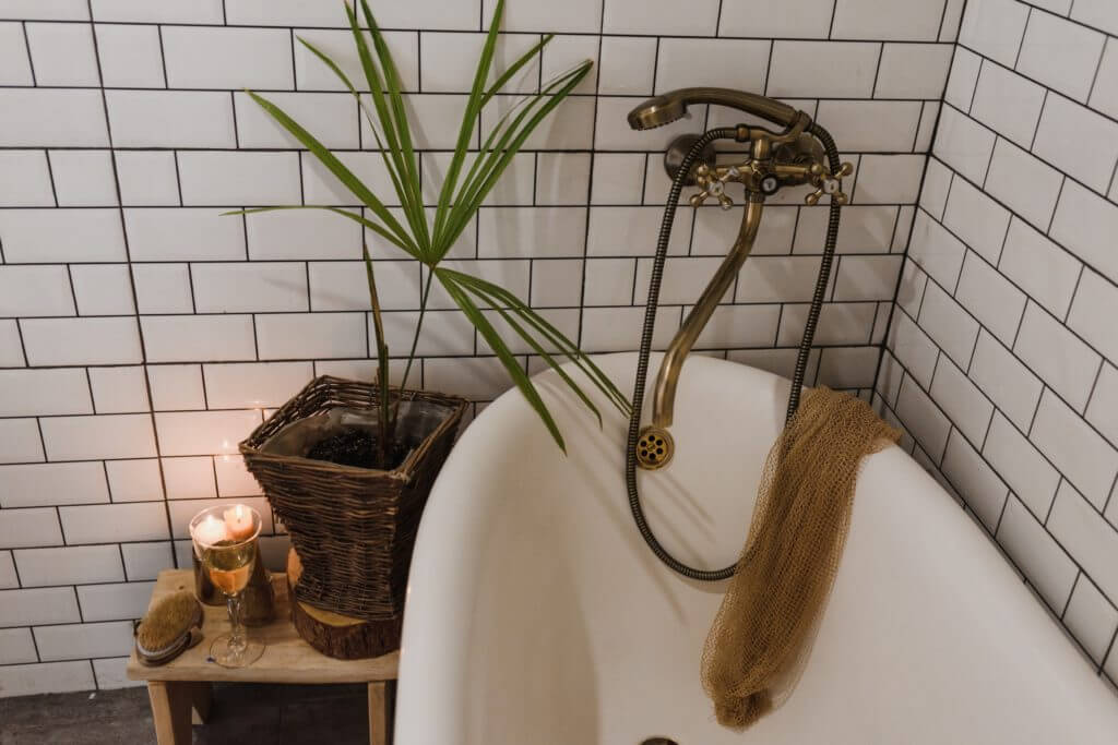 bathtub in bathroom