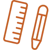 icon - pencil and ruler